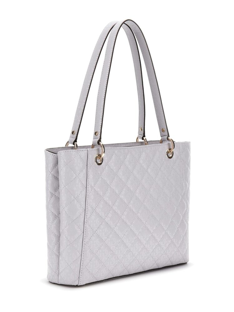 Guess Γυναικεία Τσάντα Ώμου Ανοιχτό Γκρί - Image 2