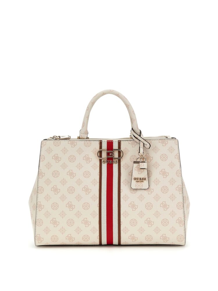 Guess Γυναικεία Τσάντα Χειρός Κρεμ