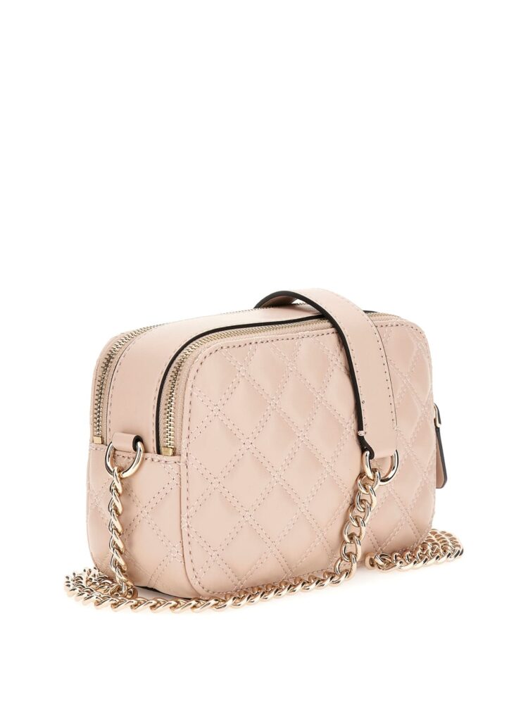 Guess Γυναικεία Τσάντα Χιαστί/Ώμου Ανοιχτό Μπεζ - Image 3