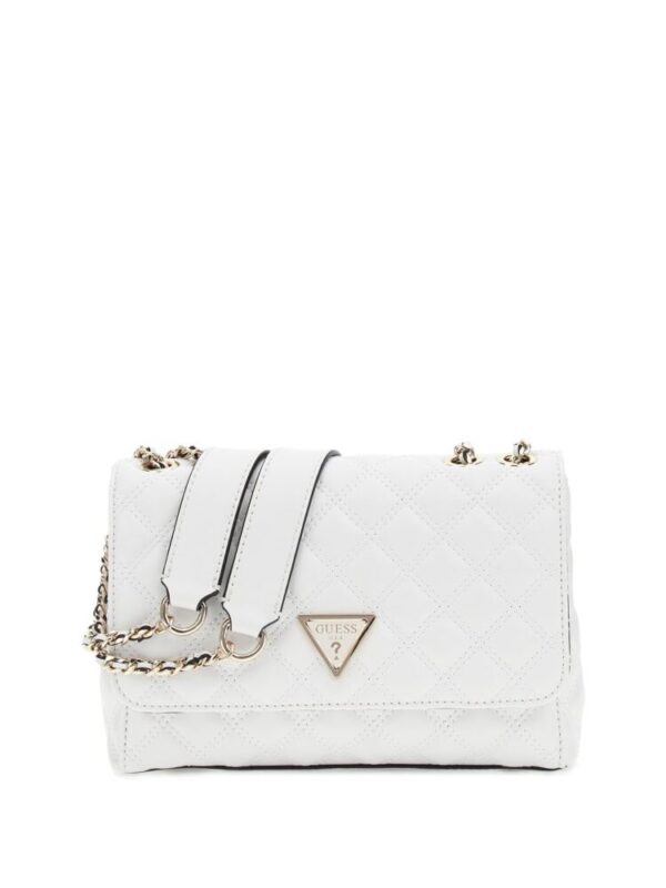 Guess Γυναικεία Τσάντα Ώμου GIULLY Λευκή