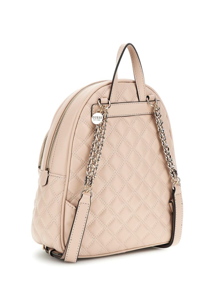 Guess Γυναικεία Τσάντα Πλάτης Ανοιχτό Μπεζ - Image 2