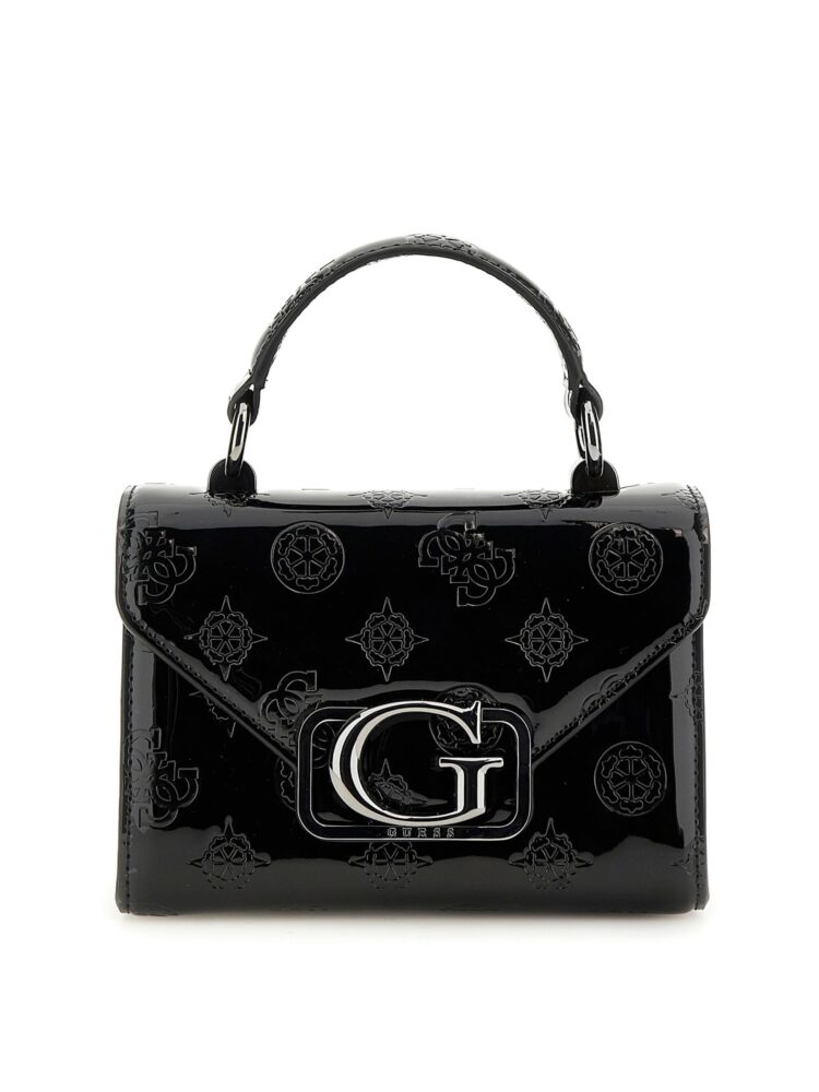 Guess Zalina Γυναικεία Τσάντα Μικρή Χιαστί Μαύρη