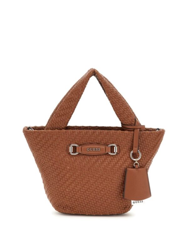 Guess Γυναικεία Τσάντα Tote Χειρός Καφέ