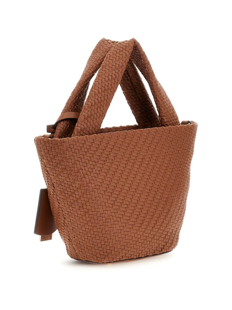 Guess Γυναικεία Τσάντα Tote Χειρός Καφέ - Image 3