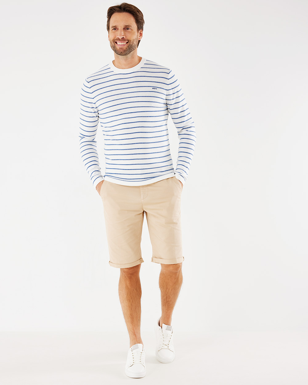 Mexx Πλεκτό Εποχιακό Λευκό με Ρίγες - Image 3