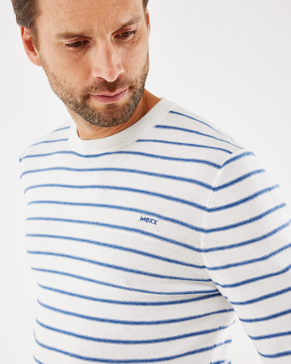 Mexx Πλεκτό Εποχιακό Λευκό με Ρίγες - Image 5