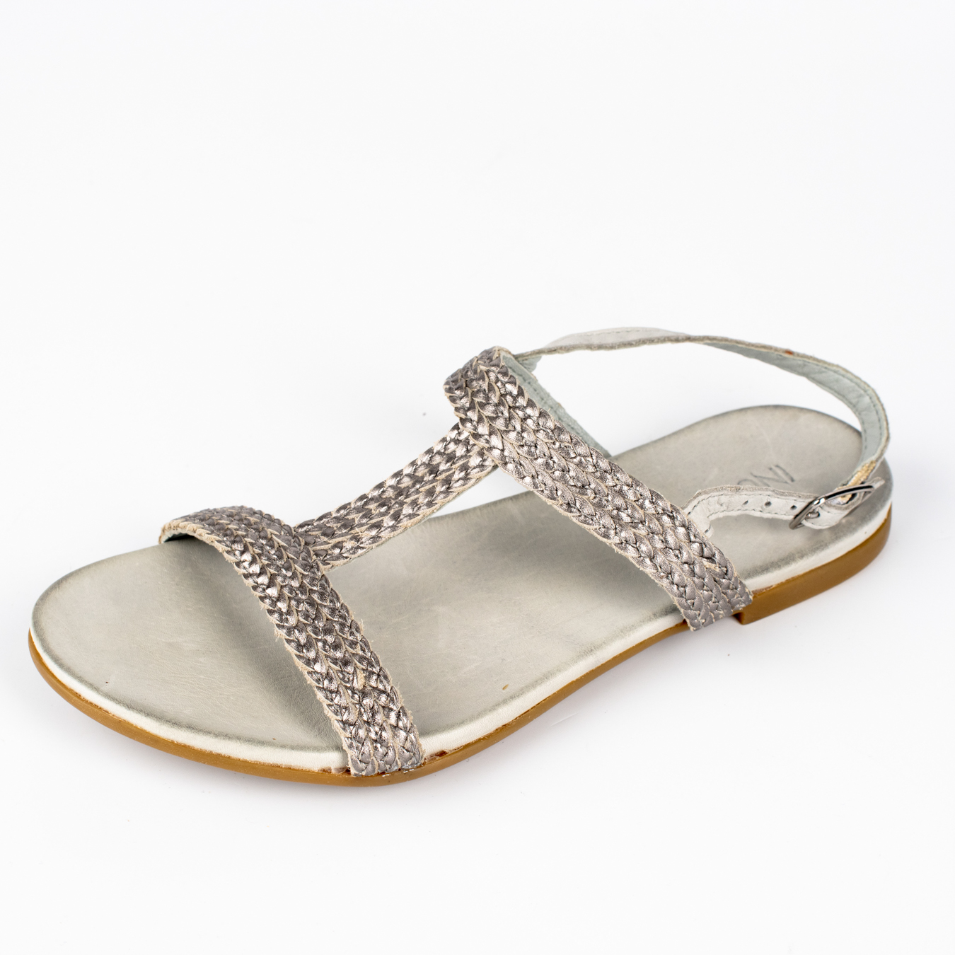 INUOVO Δερμάτινο σανδάλι με πλεξούδες - Image 4