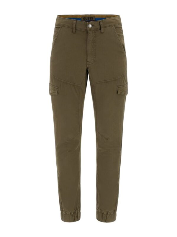 Guess Ανδρικό Παντελόνι σε Slim Εφαρμογή Χακί