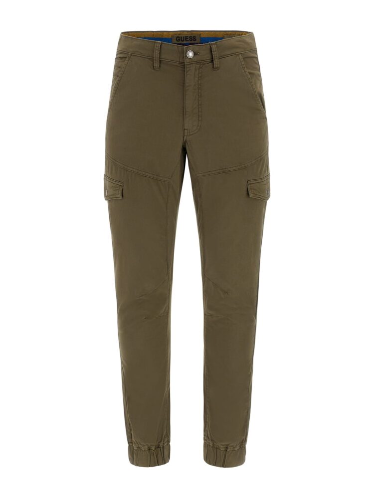 Guess Ανδρικό Παντελόνι σε Slim Εφαρμογή Χακί