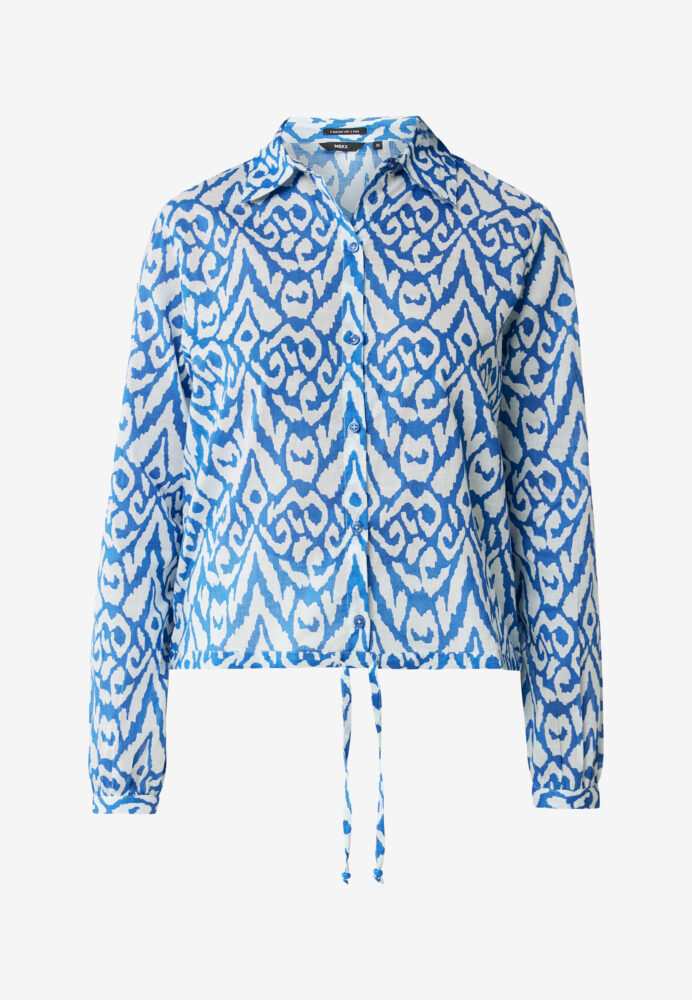 Mexx Fashion Γυναικείo Πουκάμισο Μπλέ Εμπριμέ - Image 5