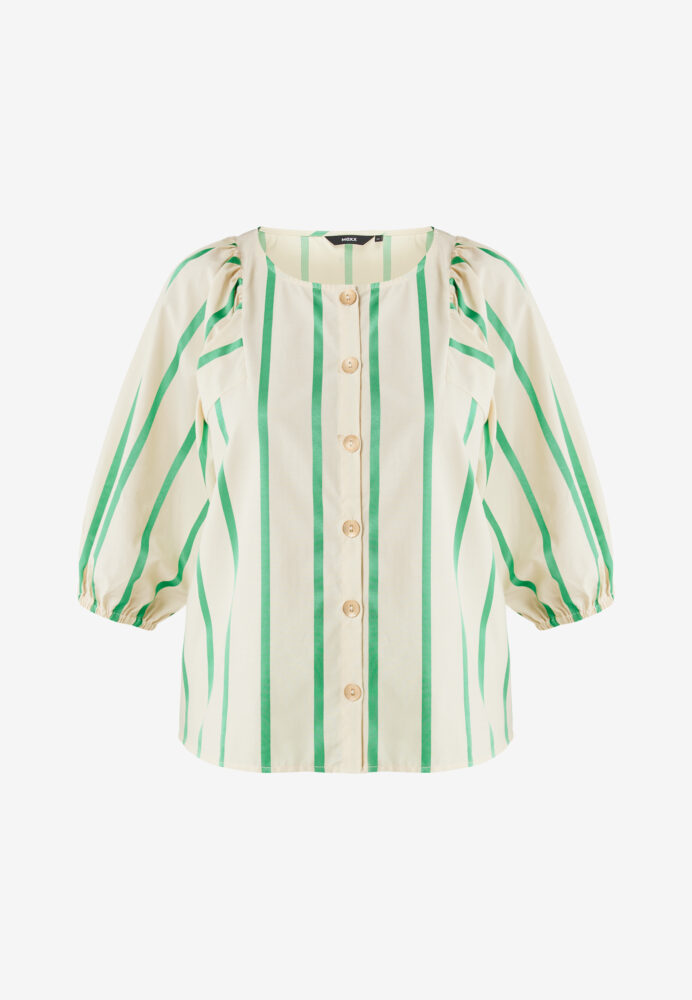 Mexx Fashion Γυναικεία Μπλούζα Μπεζ Ριγέ - Image 5