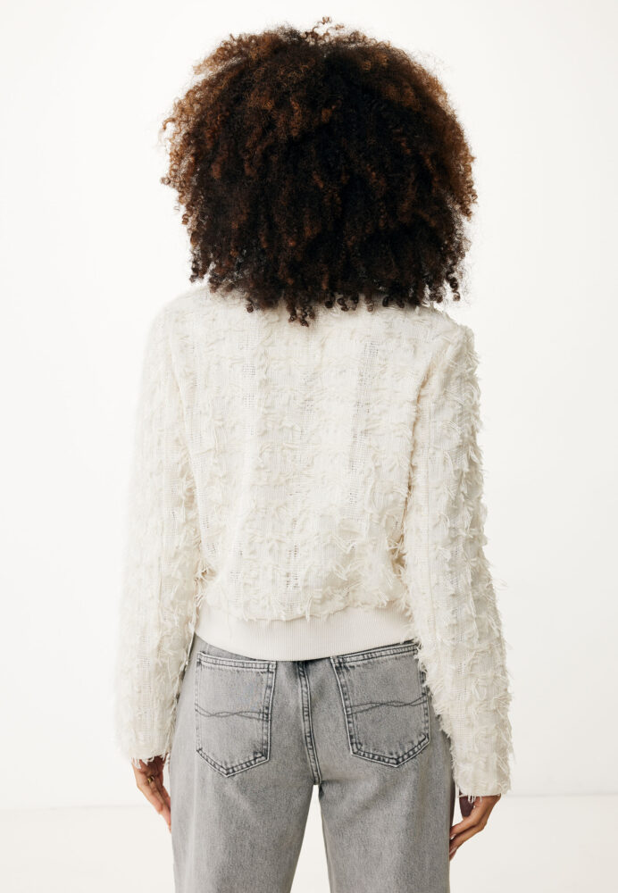 Mexx Γυναικεία Ζακέτα Off White - Image 2