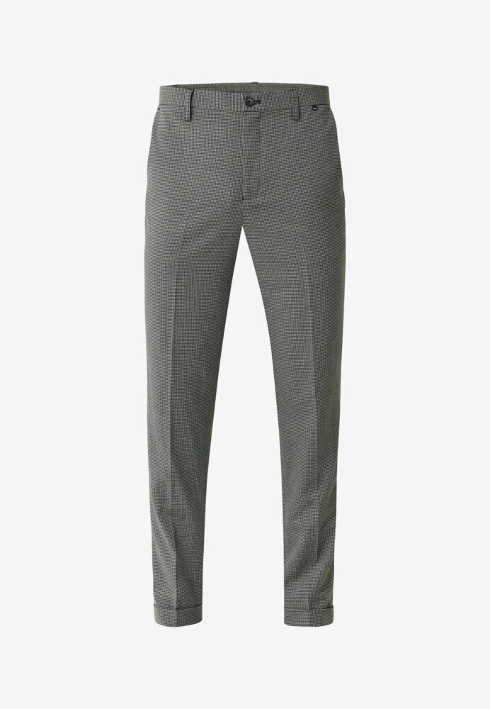 Mexx Fashion Ανδρικό Παντελόνι Λεπτό Καρό Μαύρο - Image 4