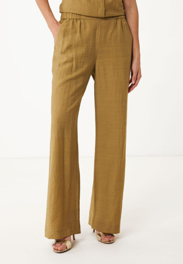 Mexx Γυναικεία Παντελόνα Μονόχρωμη Λαδί