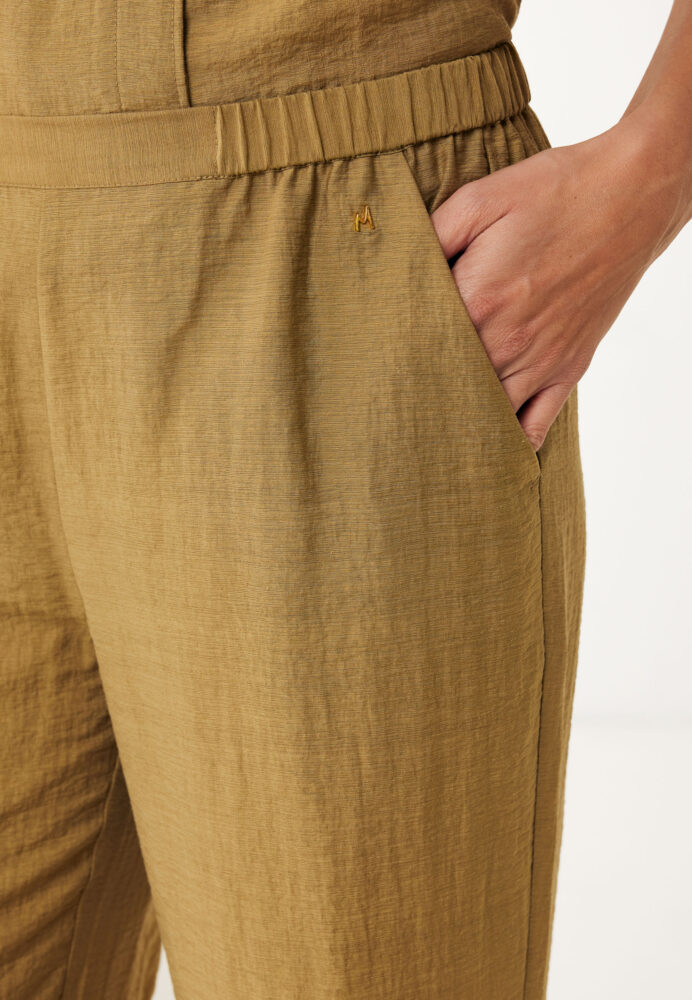 Mexx Γυναικεία Παντελόνα Μονόχρωμη Λαδί - Image 4