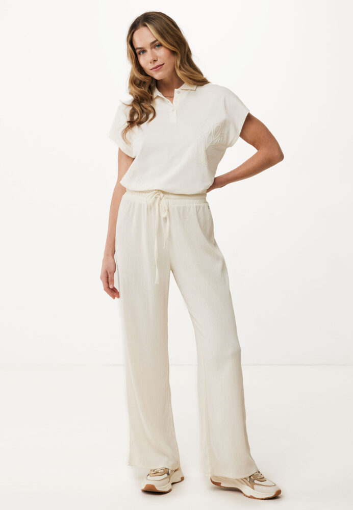 Mexx Γυναικεία Παντελόνα Εκρού - Image 3