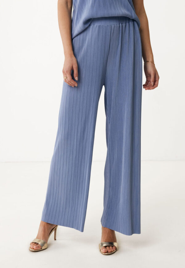 Mexx Γυναικεία Παντελόνα Γαλάζια Γκοφρέ