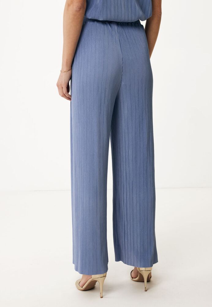 Mexx Γυναικεία Παντελόνα Γαλάζια Γκοφρέ - Image 2