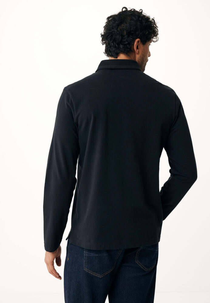 Mexx Polo Μπλούζα Mονόχρωμη Μαύρο - Image 2