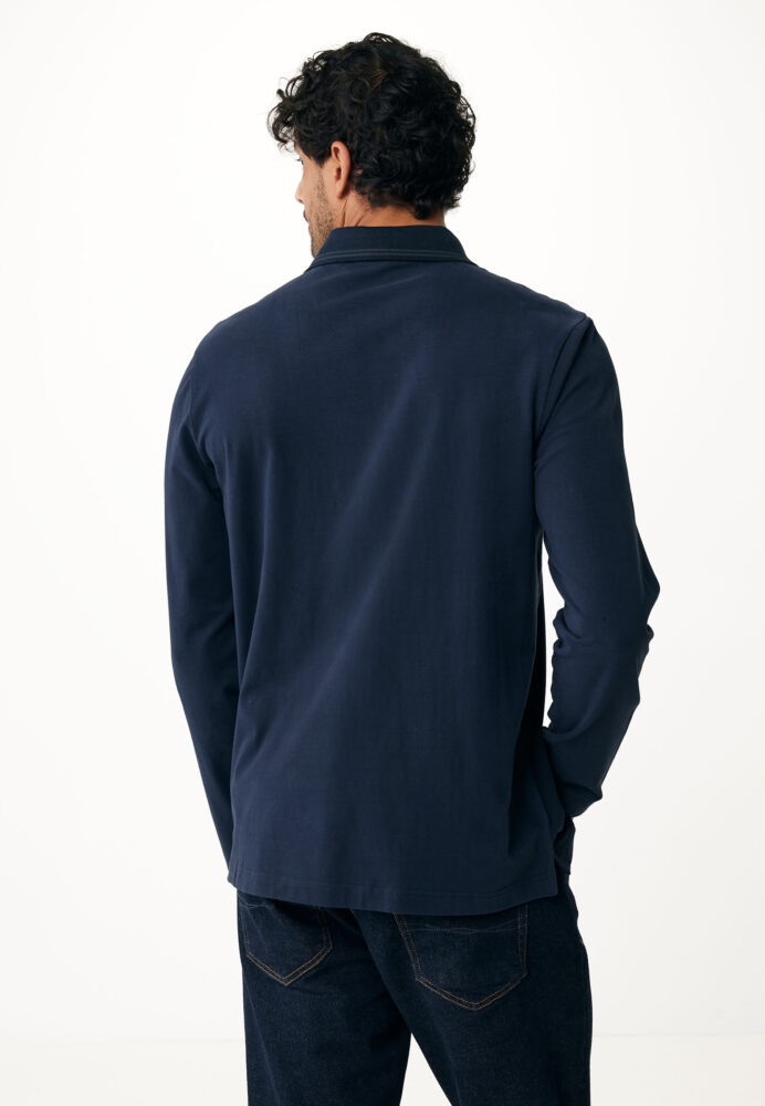 Mexx Polo Μπλούζα Mονόχρωμη Μπλέ Σκούρο - Image 2
