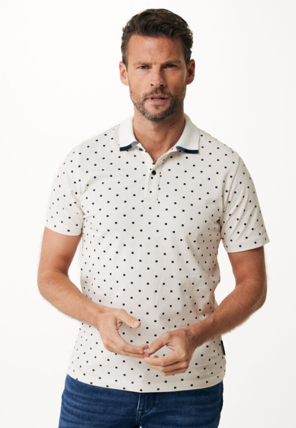 Mexx Fashion Ανδρικό T-shirt Κοντομάνικο Polo Off White