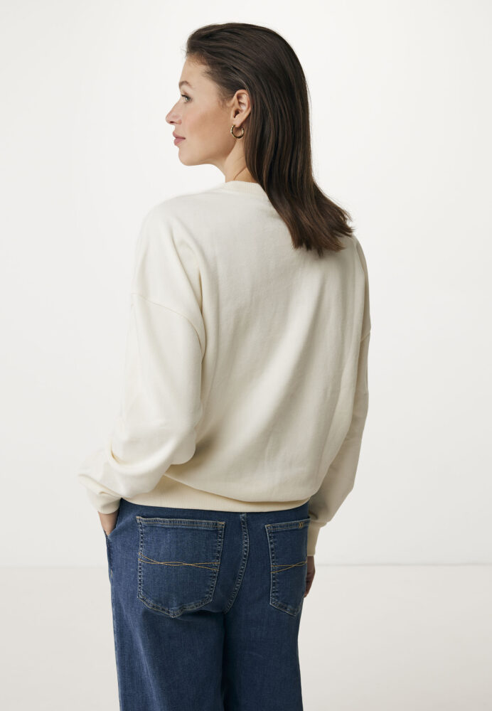 Mexx Γυναικείο Φούτερ Εκρού με Στάμπα - Image 3