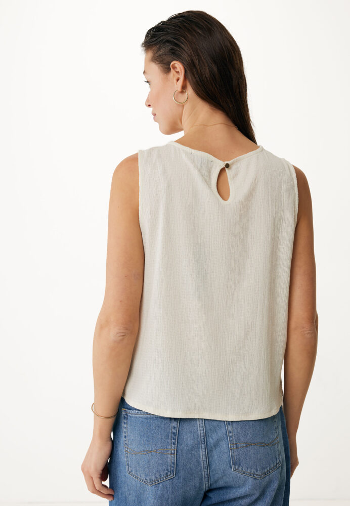 Mexx Τοπ από Δαντέλα Αμάνικο Μπεζ - Image 2