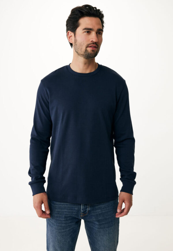 Mexx Ανδρική Μπλέ Σκούρο Μπλούζα με Στάμπα στη Πλάτη