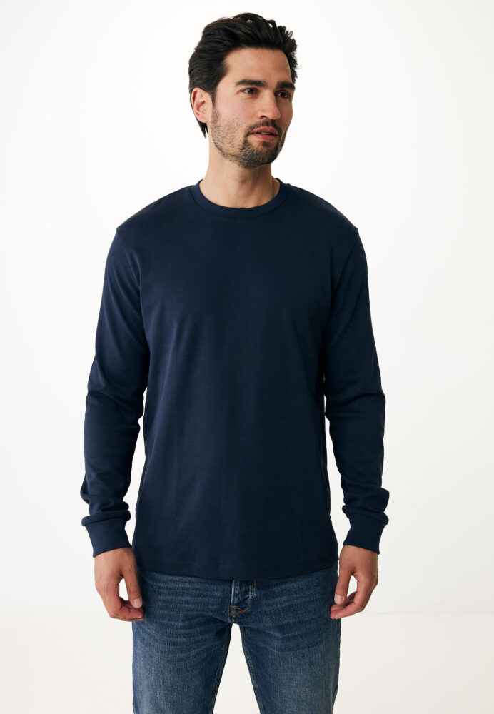 Mexx Ανδρική Μπλέ Σκούρο Μπλούζα με Στάμπα στη Πλάτη