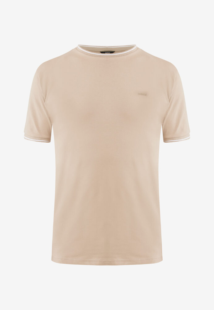 Mexx Fashion Ανδρικό T-shirt Κοντομάνικο Mπεζ της Άμμου - Image 5