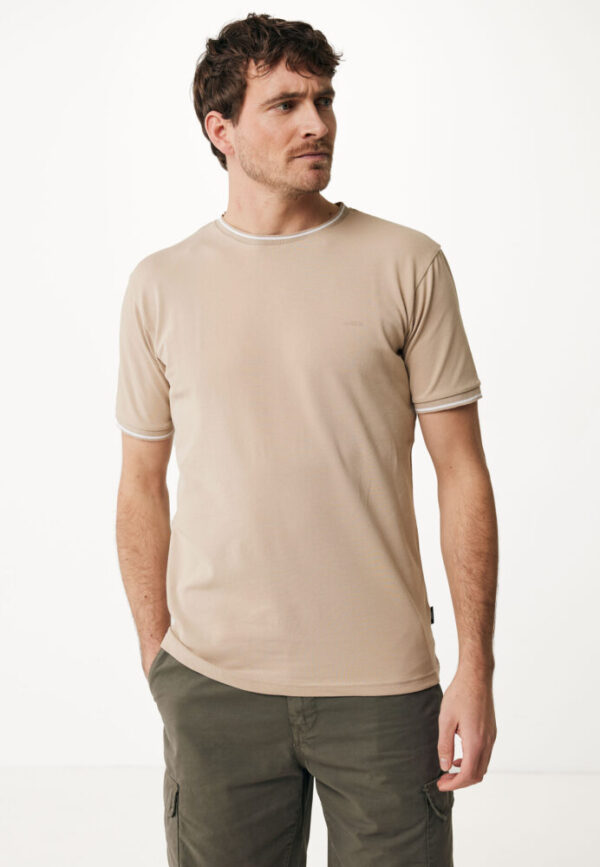 Mexx Fashion Ανδρικό T-shirt Κοντομάνικο Mπεζ της Άμμου