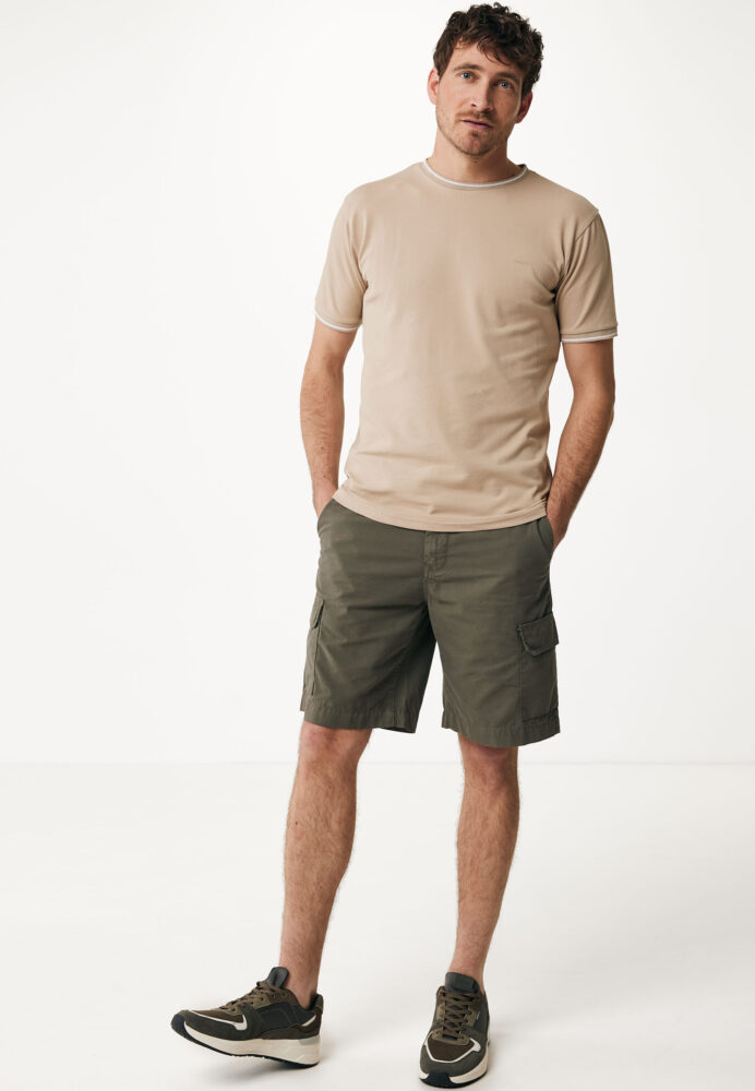 Mexx Fashion Ανδρικό T-shirt Κοντομάνικο Mπεζ της Άμμου - Image 3