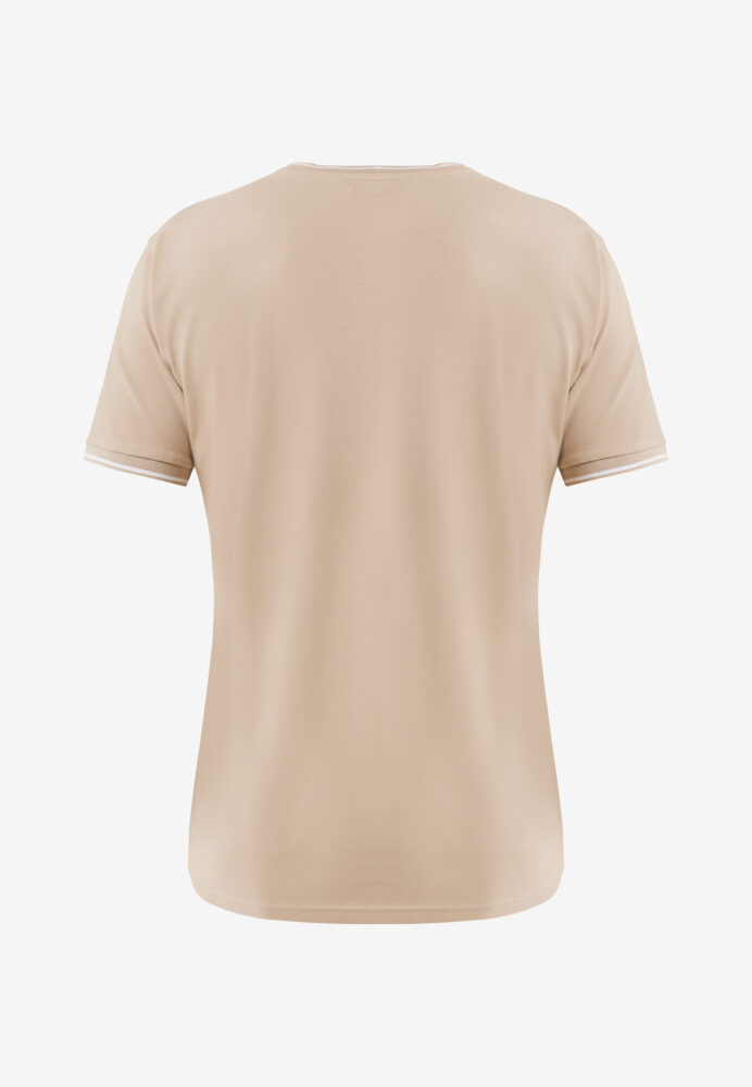 Mexx Fashion Ανδρικό T-shirt Κοντομάνικο Mπεζ της Άμμου - Image 6