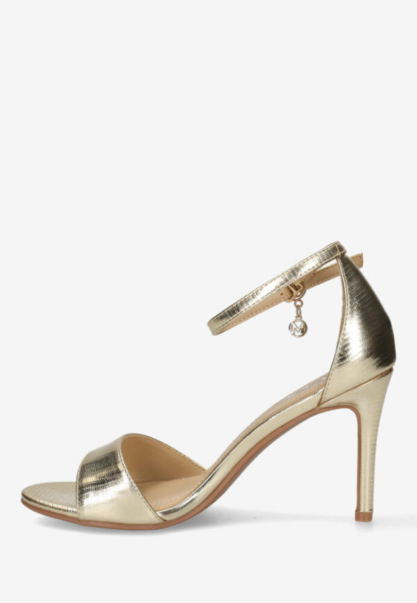 Mexx Γυναικεία Σανδάλια Leyla με Ψηλό Τακούνι Χρυσά