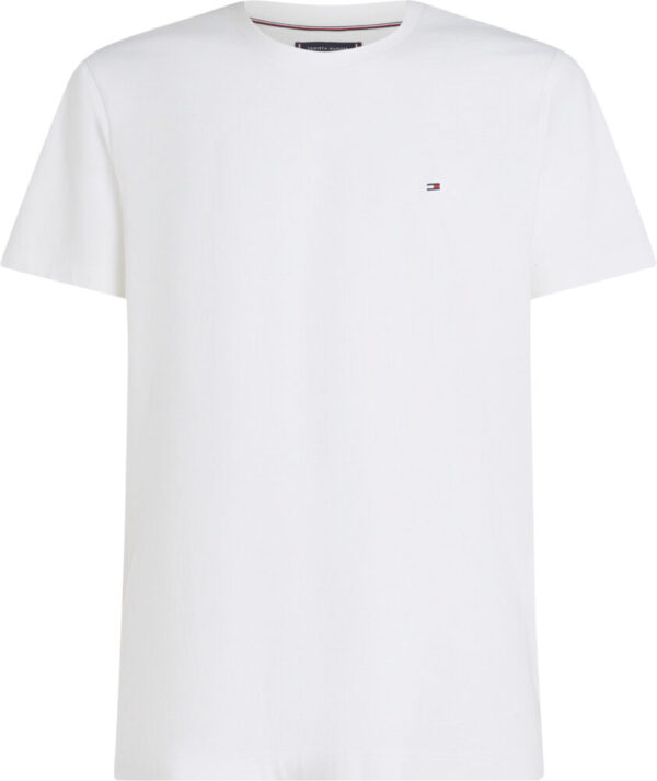 Tommy Hilfiger Ανδρικό Λευκό  T- Shirt Με Λαιμόκοψη