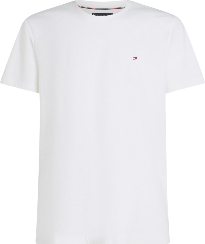 Tommy Hilfiger Ανδρικό Λευκό T- Shirt Με Λαιμόκοψη