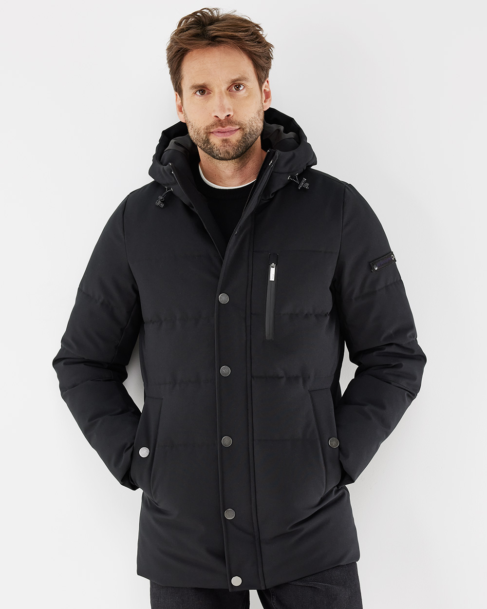 Mexx Fashion Ανδρικό Χειμωνιάτικο Μπουφάν Παρκά Μαύρο - Image 2