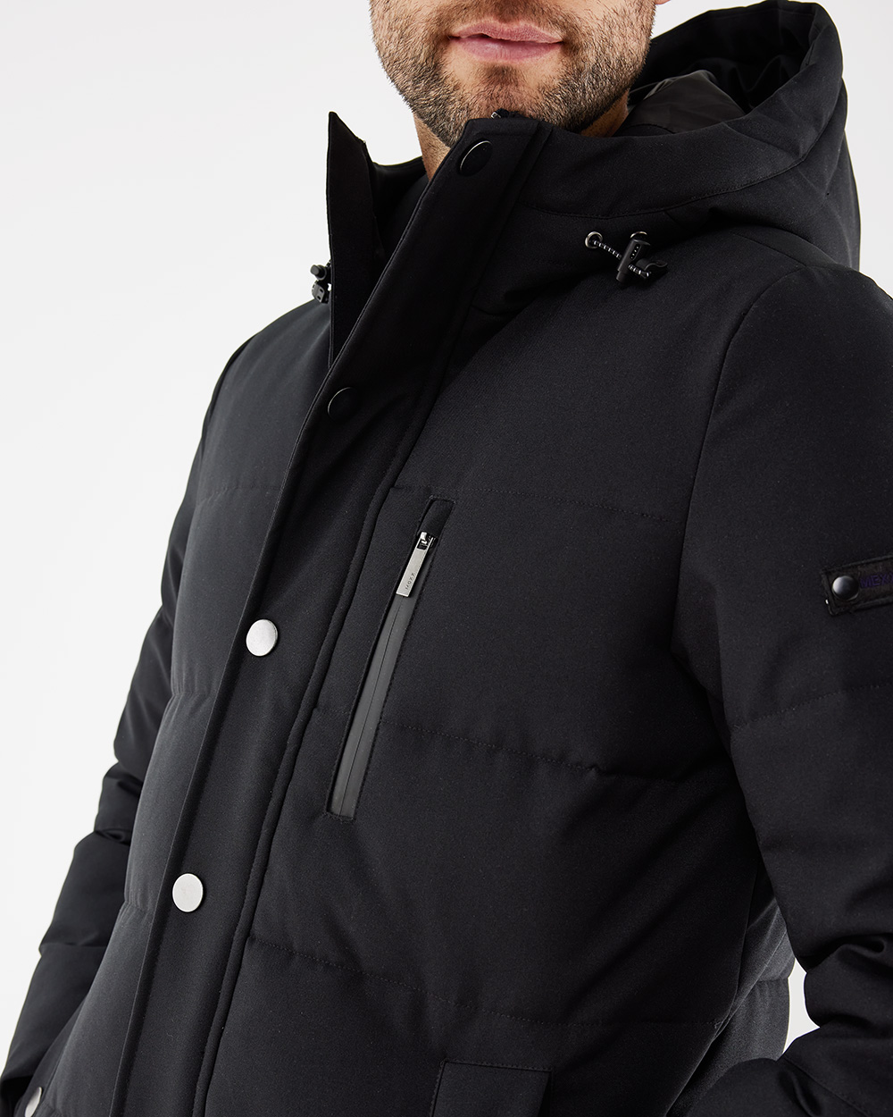 Mexx Fashion Ανδρικό Χειμωνιάτικο Μπουφάν Παρκά Μαύρο - Image 4
