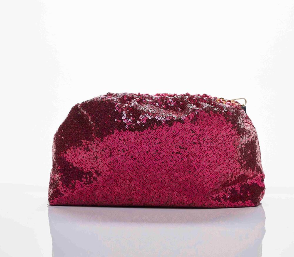 Sorena Paloma Bucket Tσαντάκι Φούξια με Παγέτες - Image 3