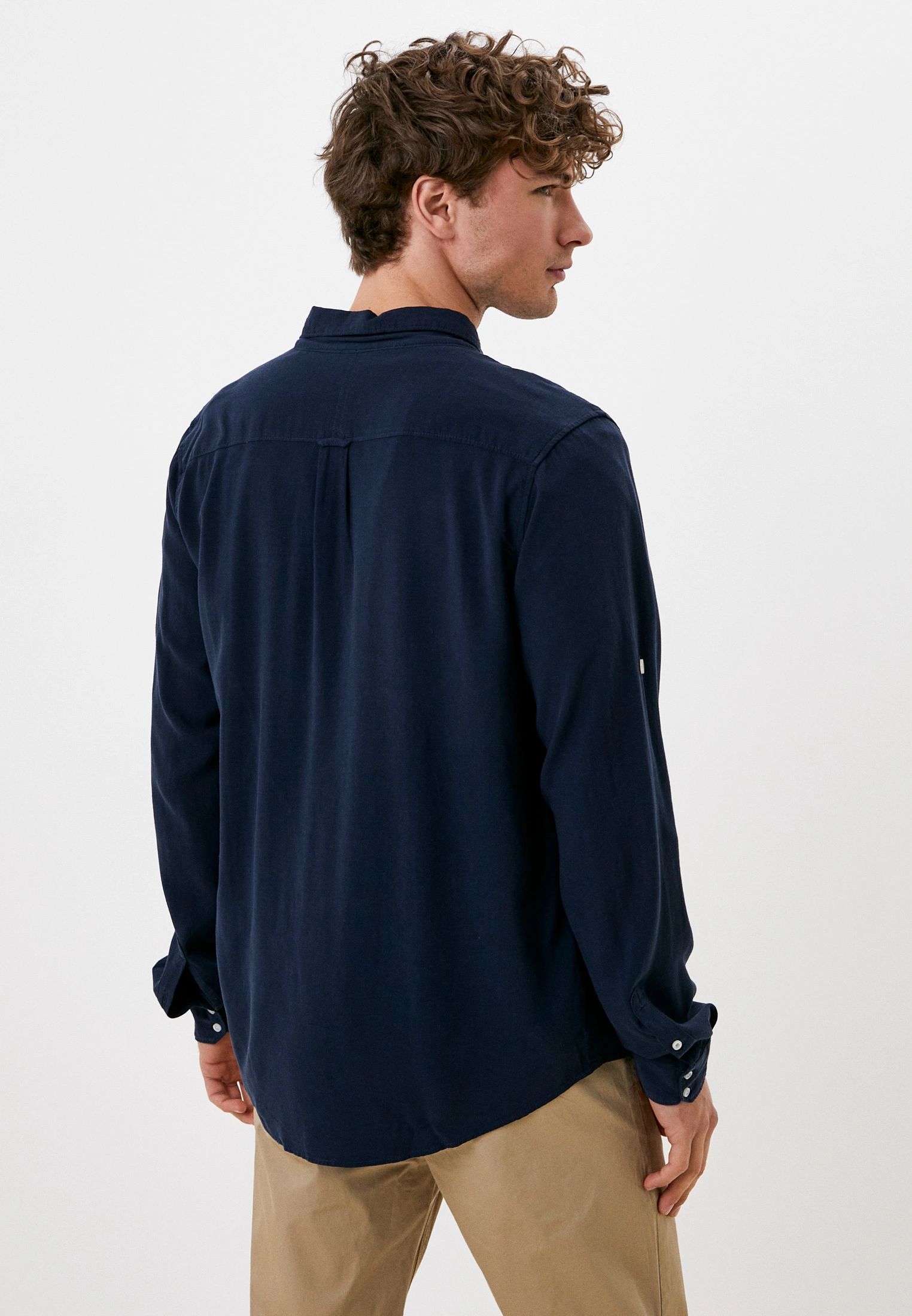 Mexx Πουκάμισο Navy Μπλέ Μονόχρωμο - Image 3