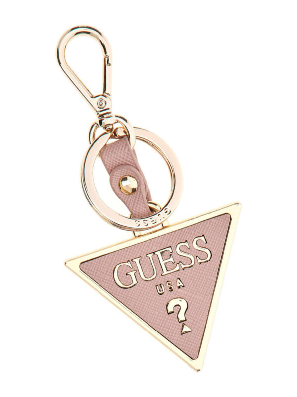 Guess Μπρελόκ Μεταλλικό Ροζ