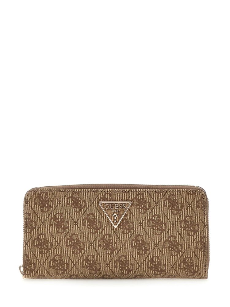 Guess Γυναικείο Πορτοφόλι Καφέ με Λογότυπο