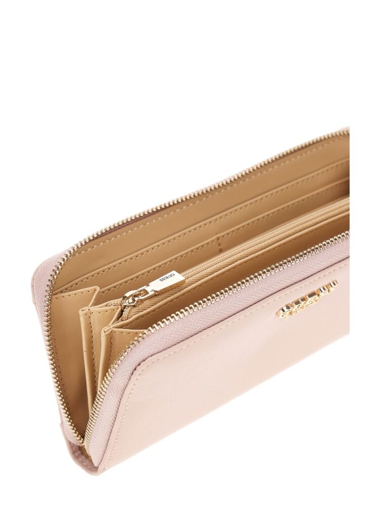 Guess Laurel Slg Μεγάλο Γυναικείο Πορτοφόλι Καρτών Ροζ - Image 3