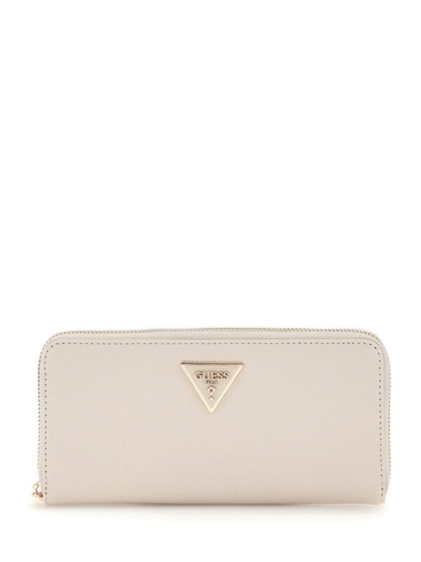 Guess Laurel Γυναικείο Πορτοφόλι Εκρού