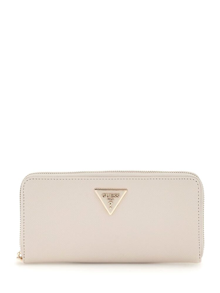 Guess Laurel Γυναικείο Πορτοφόλι Εκρού