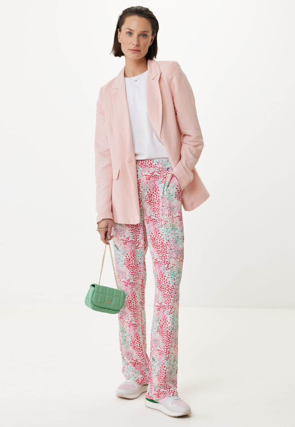 Mexx Εμπριμέ Ροζ/Πράσινο Παντελόνι