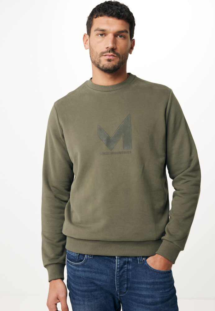 Mexx Λαδί Φούτερ με Λαιμόκοψη