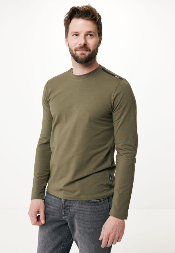 Mexx Μακρυμάνικο T-Shirt Μπλουζάκι Λαδί