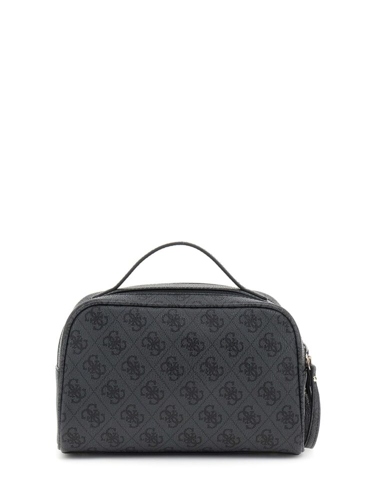 Guess Τσαντάκι Χειρός Γκρί με Μαύρο Λογότυπο - Image 3