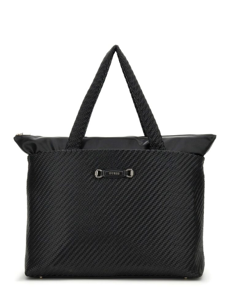 Guess Large Travel Carryall Γυναικεία Τσάντα Μαύρη